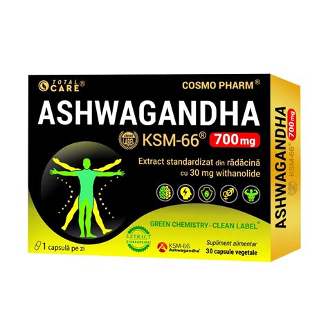 Supliment Alimentar Ashwagandha Ksm Mg Cosmo Pharm Capsule