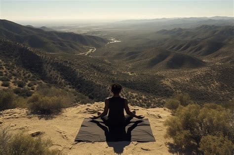 Free Photo Person Practicing Yoga Meditation Outdoors In Nature