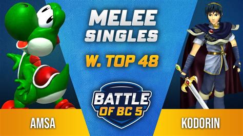 Amsa Yoshi Vs Kodorin Marth Melee Singles Winners Top Battle