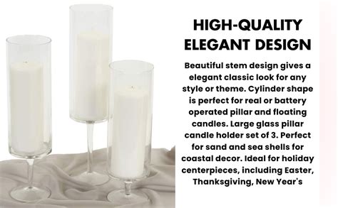 Amazon Koyal Wholesale Pillar Candle Hurricane Pedestal Holders