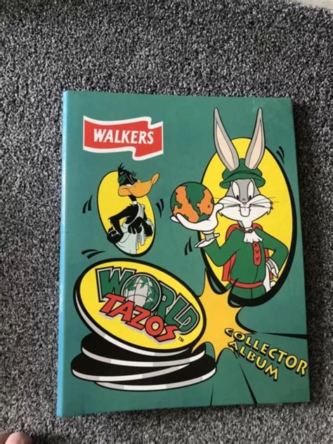 WALKERS LOONEY TUNES World Tazos Collector Album Complete Set