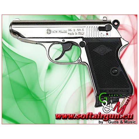 BRUNI PISTOLA NEW POLICE CALIBRO 8mm A SALVE NIKEL BR 2000N