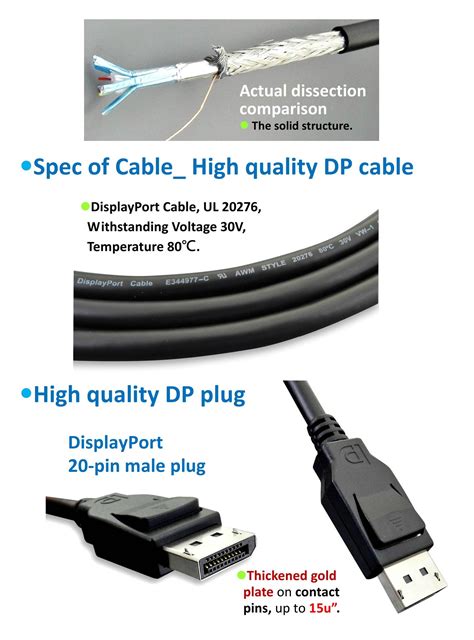 Paugge DP 1 2 VESA Sertifikalı Ultra HD 38402160 4K 60Hz Destekli 21