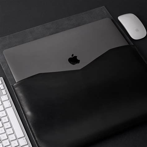 Black Leather Macbook Air Case Macbook Pro 13 Inch Case | Etsy