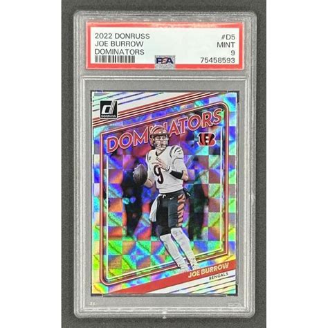 Joe Burrow Donruss Dominators Psa Pristine Auction