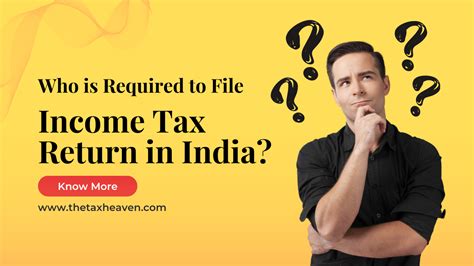 Who Is Required To File Income Tax Return In India