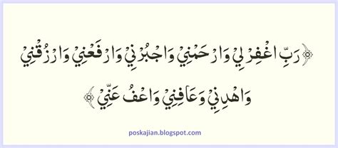 Macam Macam Bacaan Doa Duduk Diantara Dua Sujud Latin Dan Artinya