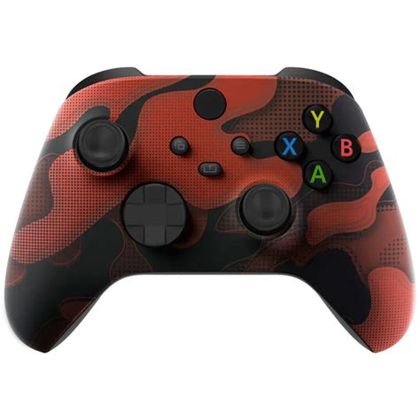 Red Black Camo Xbox One X/S Controller