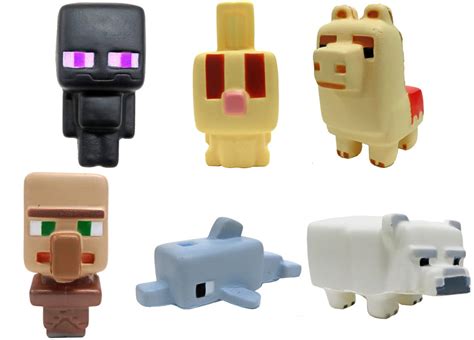 駿河屋 【買取】全6種セット 「minecraft マインクラフト スクイーズコレクション シリーズ4」（キャラクター系）