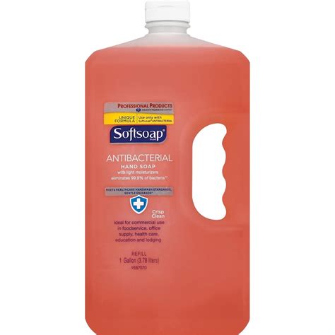 Softsoap Antibacterial Liquid Hand Soap Refill Crisp Clean Scent 1 Gal 38 L Kill Germs