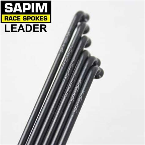 Sapim Leader Spokes 12G 2 6mm J Bend Black Custom Cut Spokes For