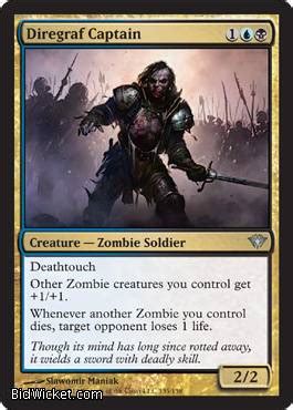 World of Magic the Gathering: The wonders of Innistrad block blue/black zombies