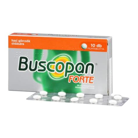 Buscopan Forte Mg Filmtabletta X Feh R K Gy Gy Gyszert R