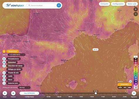 Pensaments de diumenge Ventusky el web que mostra el temps atmosfèric