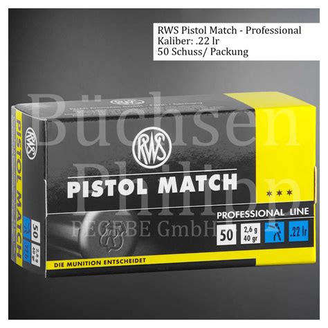 Büchsen Philipp RWS 22lr Pistol Match