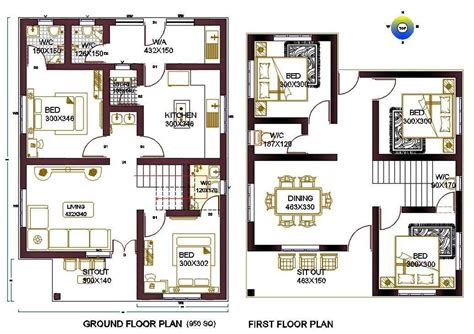 The Architecture Ground Floor And And First Floor Plot Size Of Sq