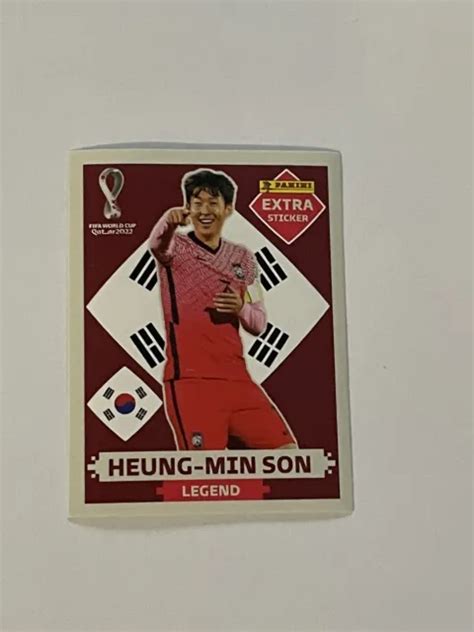 PANINI COPPA DEL Mondo Qatar 2022 Heung Min Son Extra Leggenda Adesivo