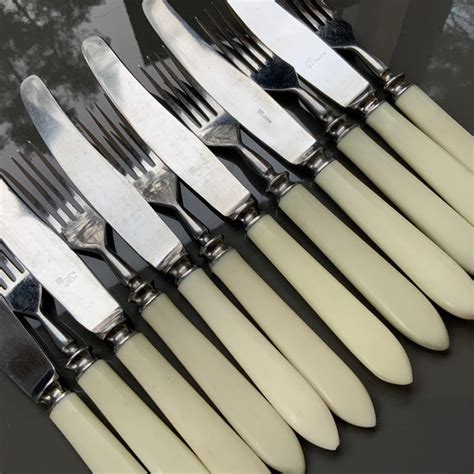 Bone Handled Cutlery Vintage Etsy