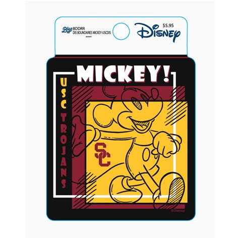 USC Trojans Mickey Boundaries Disney Sticker USC Bookstores