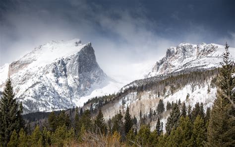 Papel De Parede Panorama Floresta Natureza Neve Inverno Passagem