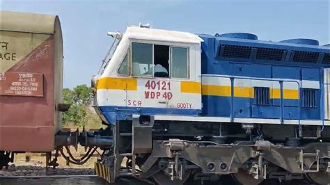 Celebration Gooty Shed Loco Wdp4 40007 Hauling Amravati Express With Mu