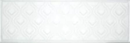 Настенная плитка Fabresa Aria Santorini White 10x30 белая глянцевая ...