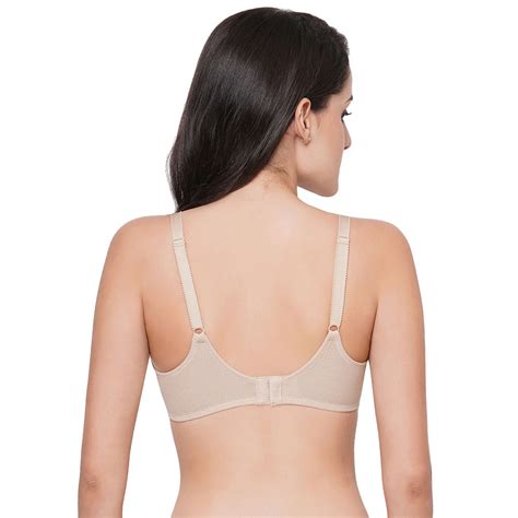 Buy Visual Effects Non Padded Wired Full Coverage Minimizer Plus Size Comfort Bra Beige Online