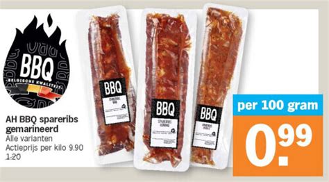 Ah Bbq Spareribs Gemarineerd Promotie Bij Albert Heijn