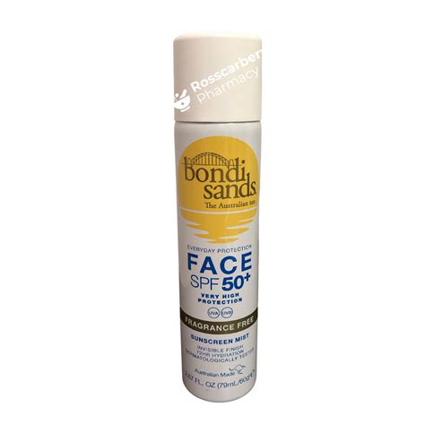 Bondi Sands Face Spf50 Sunscreen Mist Rosscarbery Pharmacy