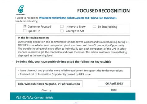 Hse Reward Petronas Depriwangga Om