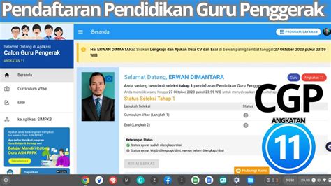 Cara Daftar Calon Guru Penggerak Cgp Angkatan Youtube