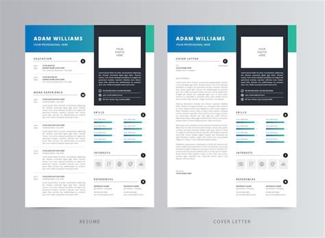 Premium Vector Modern Resume Template Cv And Cover Letter Template