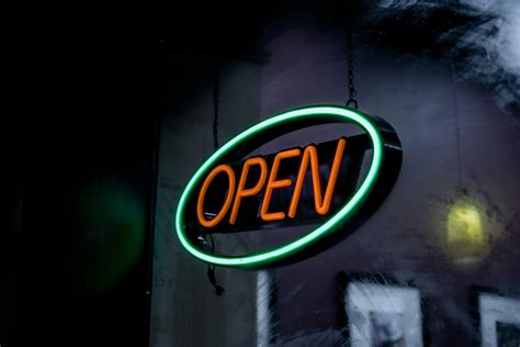 Open Neon Signage Turned on · Free Stock Photo