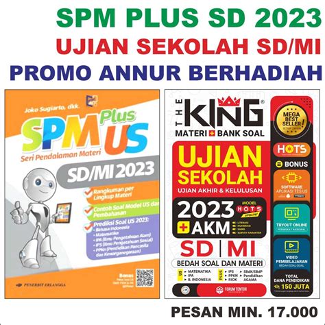 Jual ASLI ORI SPM Plus US SD MI 2023 Kunci Jawaban Promo ORIGINAL