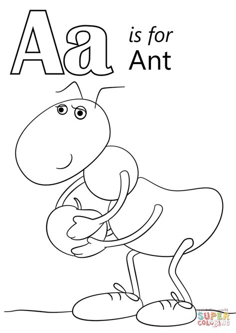 Letter Aa Coloring Pages at GetDrawings | Free download