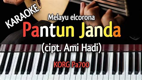 KARAOKE Pantun Janda Elcorona Nada Cowok KORG PA700 Cover