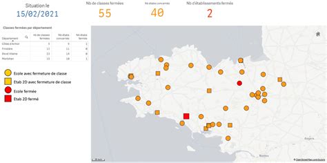 Point de situation du coronavirus en Bretagne au 15 février 2021