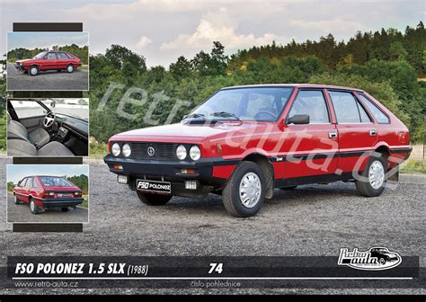 POHLEDNICE Retro auta Pohlednice č 74 FSO POLONEZ 1 5 SLX 1988