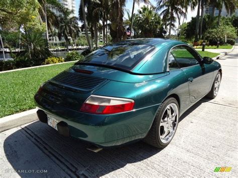 Rain Forest Green Metallic Porsche Carrera Cabriolet Exterior