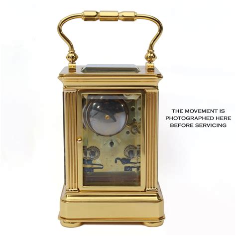 Antiques Atlas Bell Striking Carriage Clock With Engraved Dial