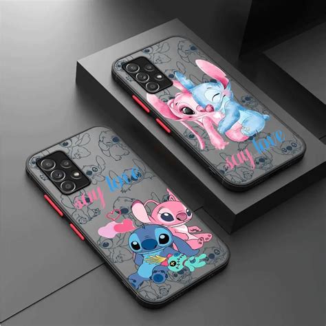 Disney Cartoon Lilo Stitch Phone Case For Samsung Galaxy A52 A72 A12