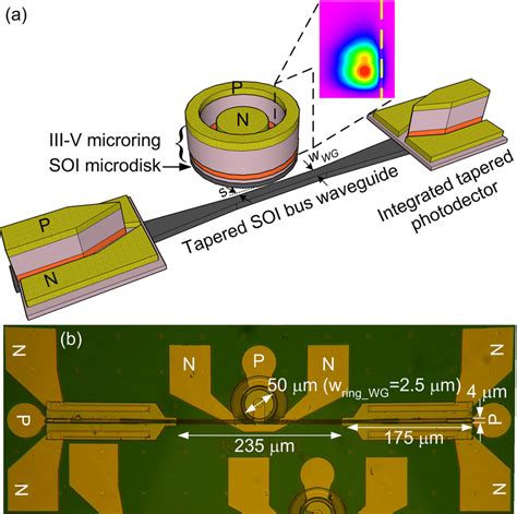 A Schematic Of Compact Hybrid Silicon Evanescent Ring Resonator Laser