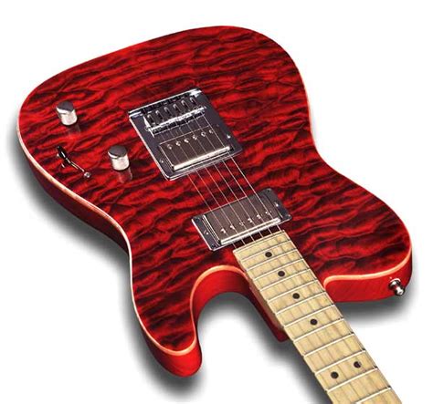 Guitar figured maple top