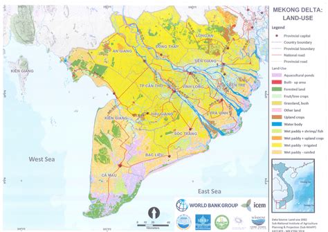 Ban Do Dong Bang Song Cuu Long Map Of Mekong River Delta Vietnam Bilarasa
