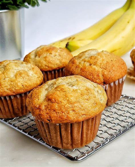 Bakery Style Banana Muffins Jessie Bakes Treats Recipe Bakery