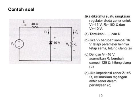 Contoh Soal Dioda Zener