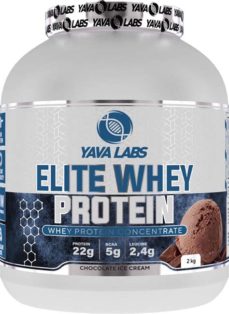 Yava Labs Elite Whey Protein Chocolate Ice Cream Gram Protein