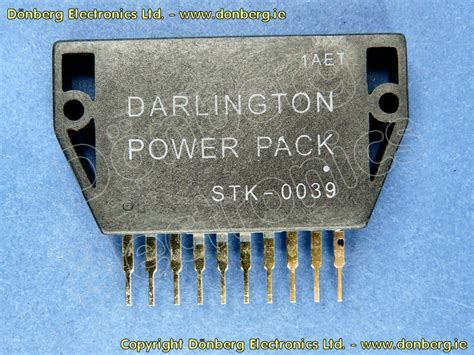 Semiconductor: STK0039 (STK 0039) - 1-CHANNEL AF-POWER AMPLIFIER 40W ...