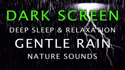 Strong Thunder And Heavy Rain Sounds For Sleeping Black Screen Sleep Sounds Fall Asleep