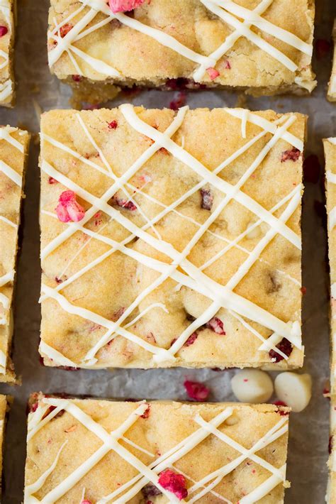 White Chocolate Raspberry Blondie Recipe Best Cooking Recipes